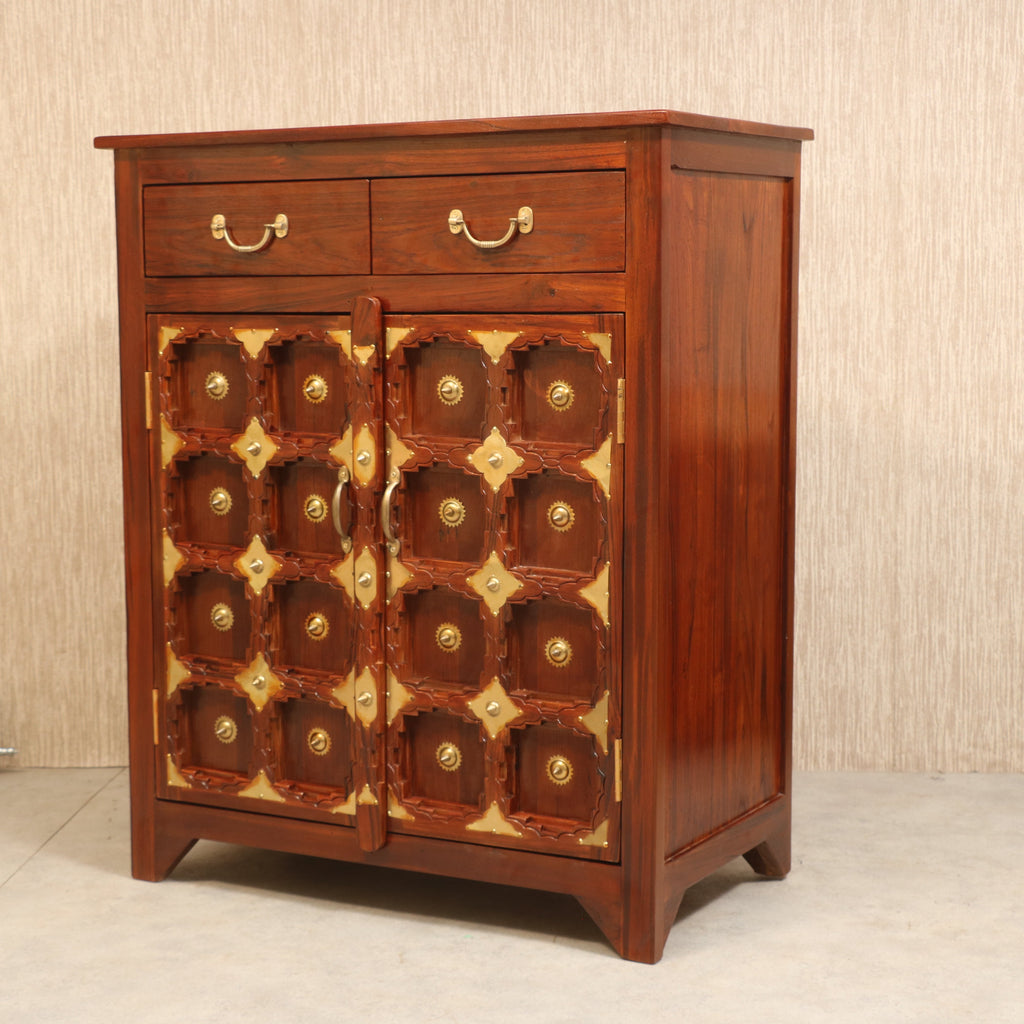 Adira Carved Storage Cabinet — view 1