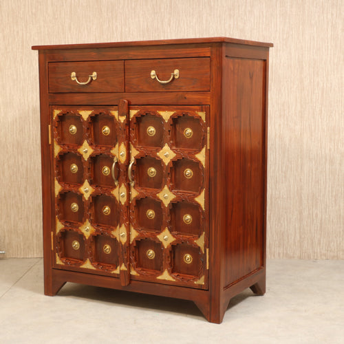 Adira Carved Storage Cabinet — view 1