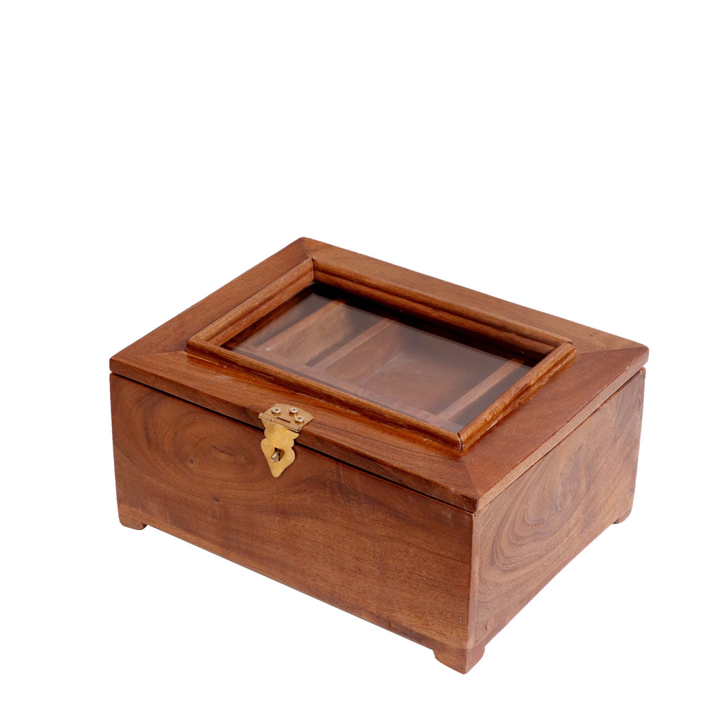 Estelle Glass Panel Storage Box — view 3