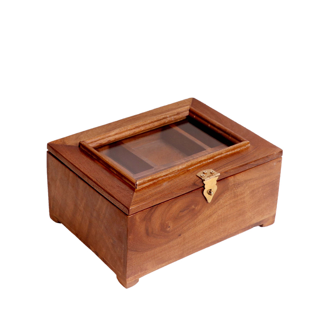 Estelle Glass Panel Storage Box — view 4