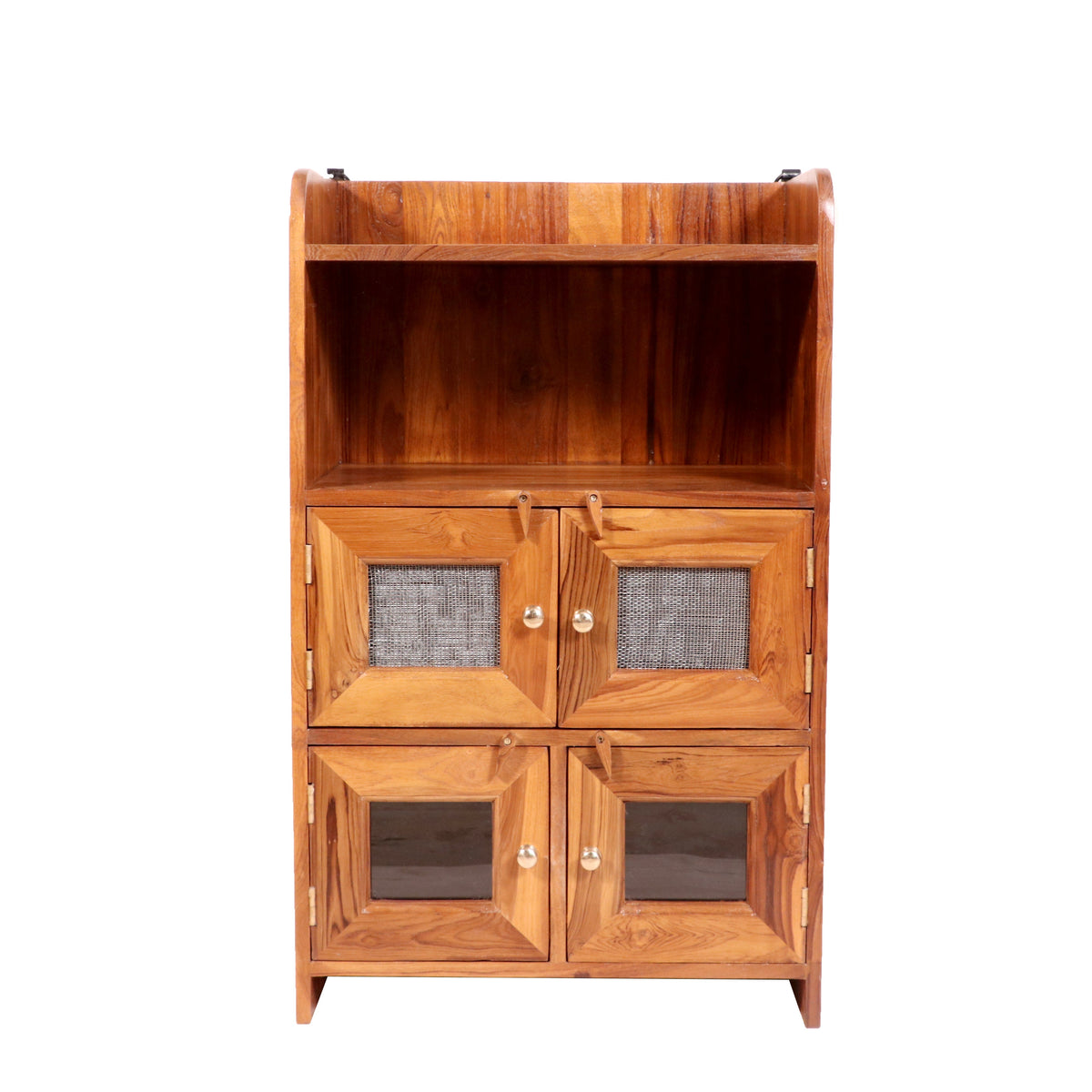 Nola Glass Panel Storage Cabinet — view 3