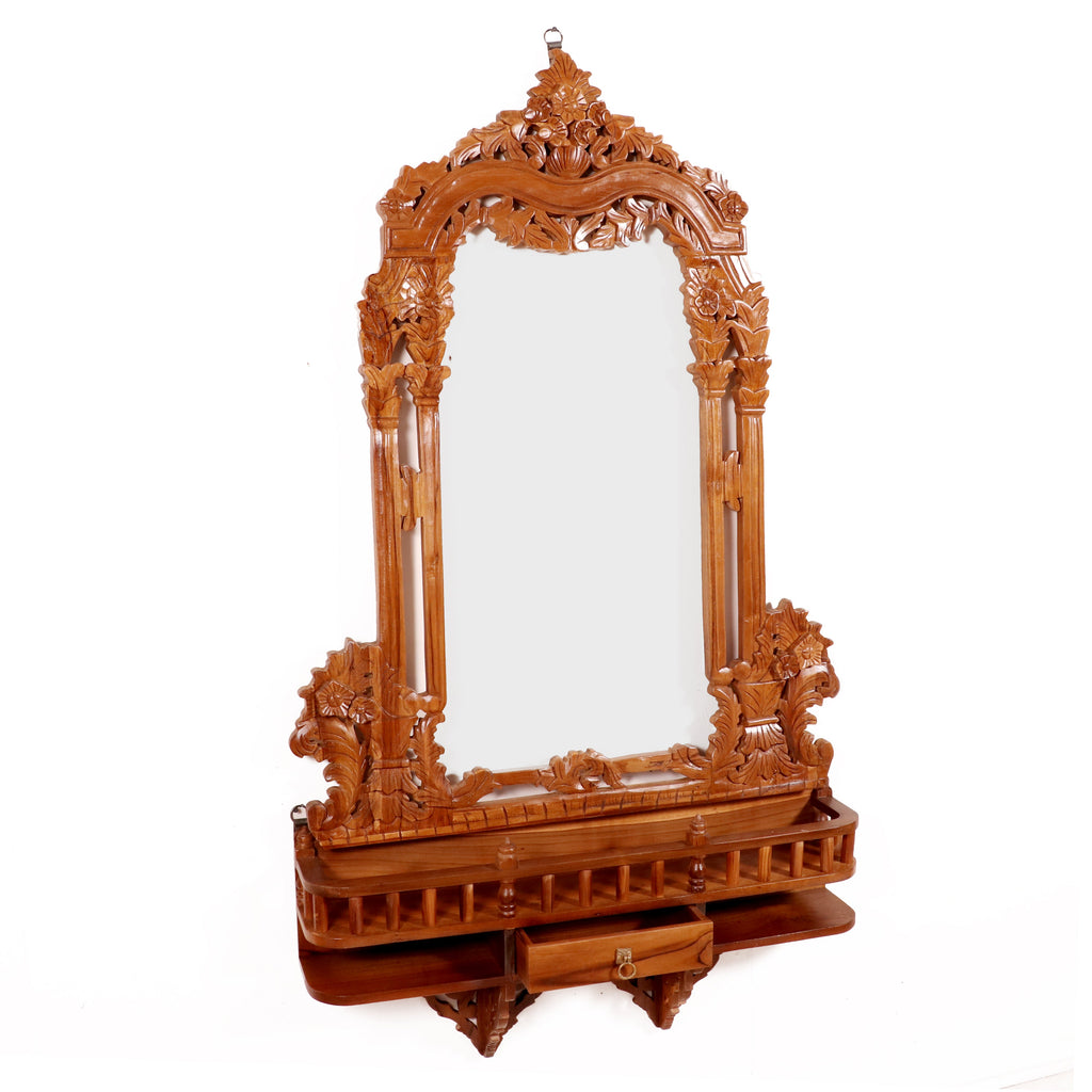Thea Solid Wood Wall Mirror — view 4