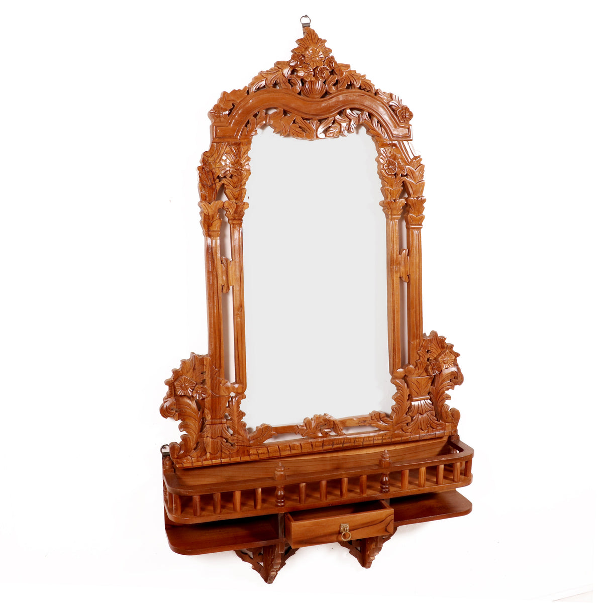 Thea Solid Wood Wall Mirror — view 4