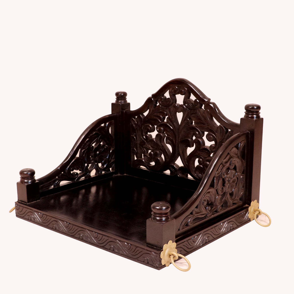 Viola Carved Hanging Swing — view 1