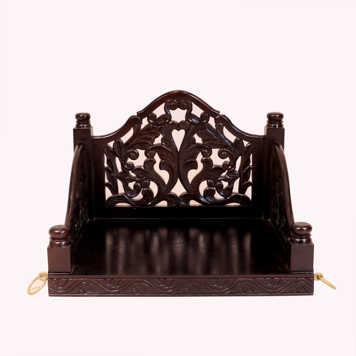 Viola Carved Hanging Swing — view 2
