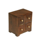 Corin Solid Wood 4 Drawer Desk Chest - Dark - product image 3