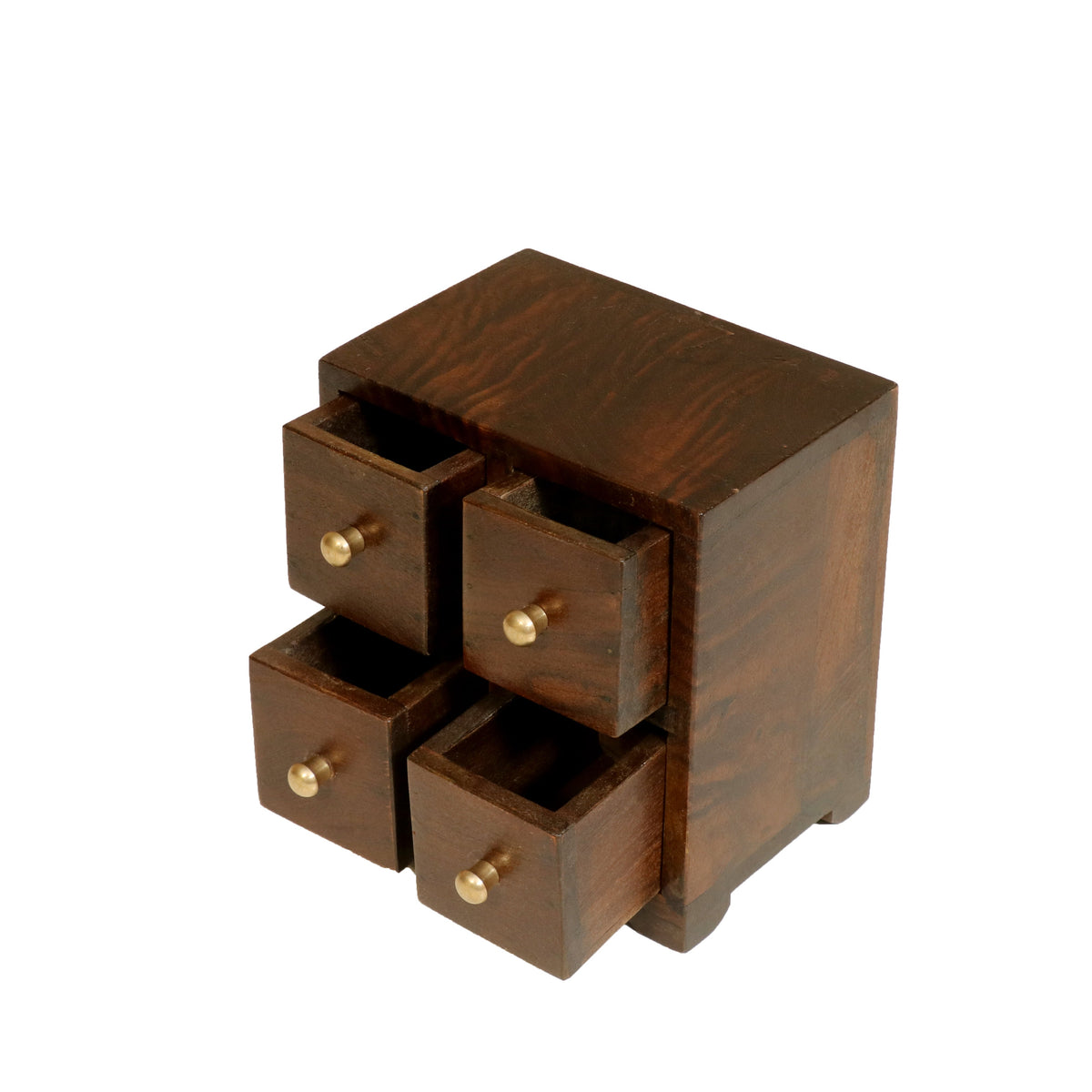 Corin Solid Wood 4 Drawer Desk Chest - Dark - product image 1