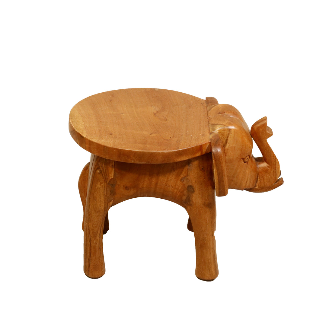 Southern Classic Wooden Tone Elephant Table Stand Medium (10 x 14 x 10 Inch) Animal Figurine