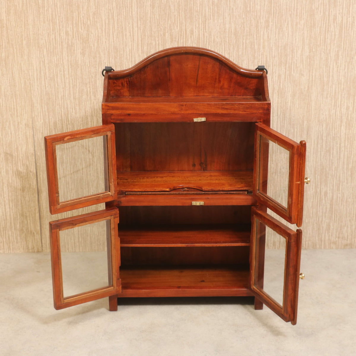 Mirabel Glass Panel Storage Cabinet — view 1