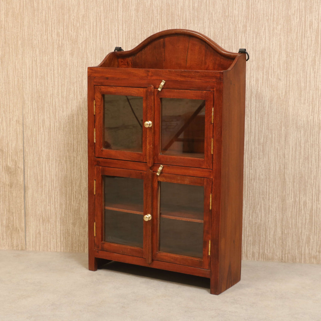 Mirabel Glass Panel Storage Cabinet — view 3