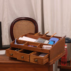 Orson Solid Wood 11 Slot Desk Organizer - Natural - product image 1