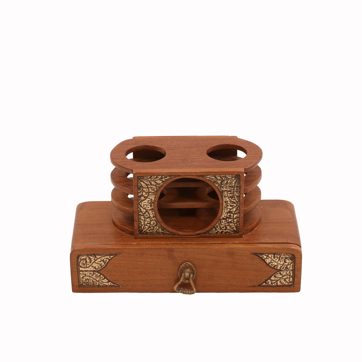 Rupert Solid Wood Radio Style Desk Organizer - product image 2