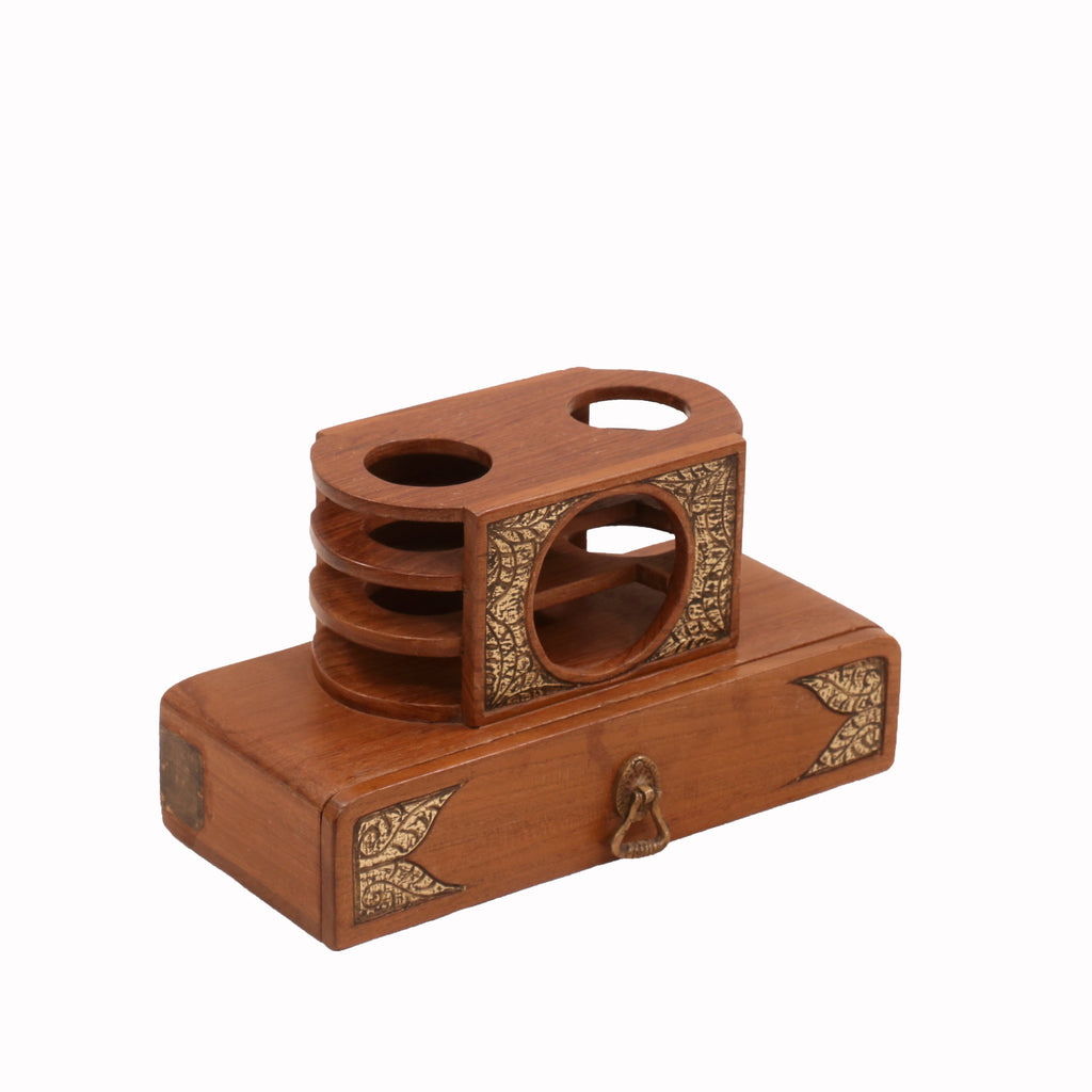 Rupert Solid Wood Radio Style Desk Organizer - product image 4