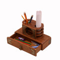 Rupert Solid Wood Radio Style Desk Organizer - product image 1