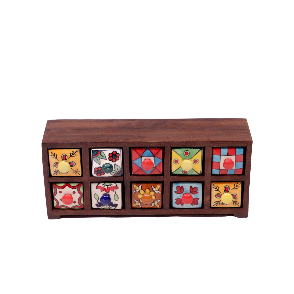 Nerina 10 Drawer Ceramic Chest - Dark - product image 4