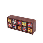 Nerina 10 Drawer Ceramic Chest - Dark - product image 5