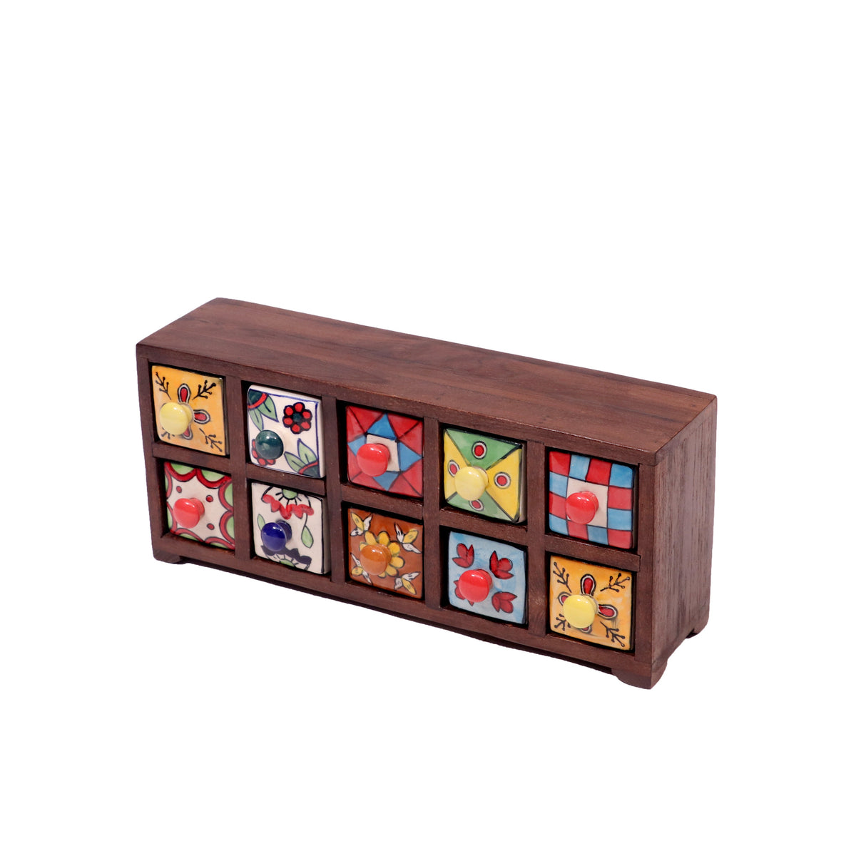 Nerina 10 Drawer Ceramic Chest - Dark - product image 5