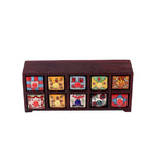Nerina 10 Drawer Ceramic Chest - Russet - product image 5