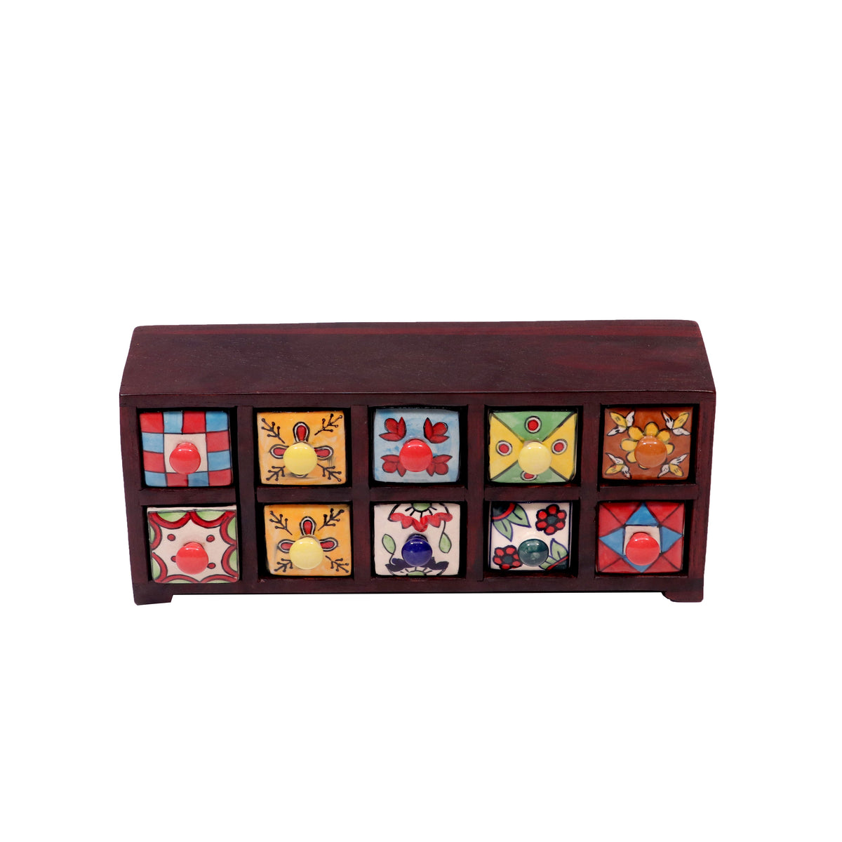 Nerina 10 Drawer Ceramic Chest - Russet - product image 5