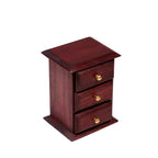 Lucien Solid Wood 3 Drawer Desk Chest - Russet - product image 3