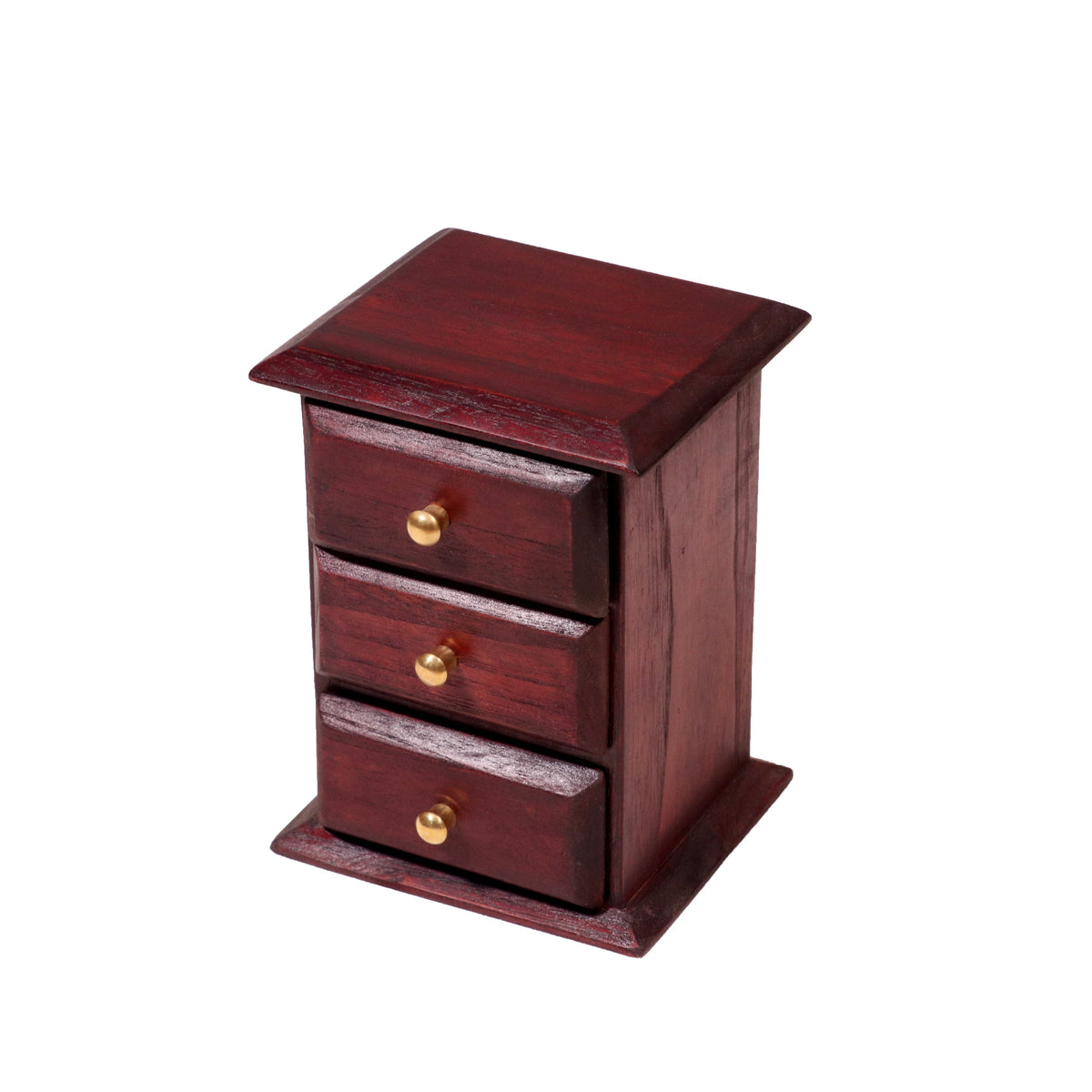 Lucien Solid Wood 3 Drawer Desk Chest - Russet - product image 5