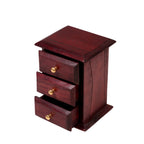 Lucien Solid Wood 3 Drawer Desk Chest - Russet - product image 1