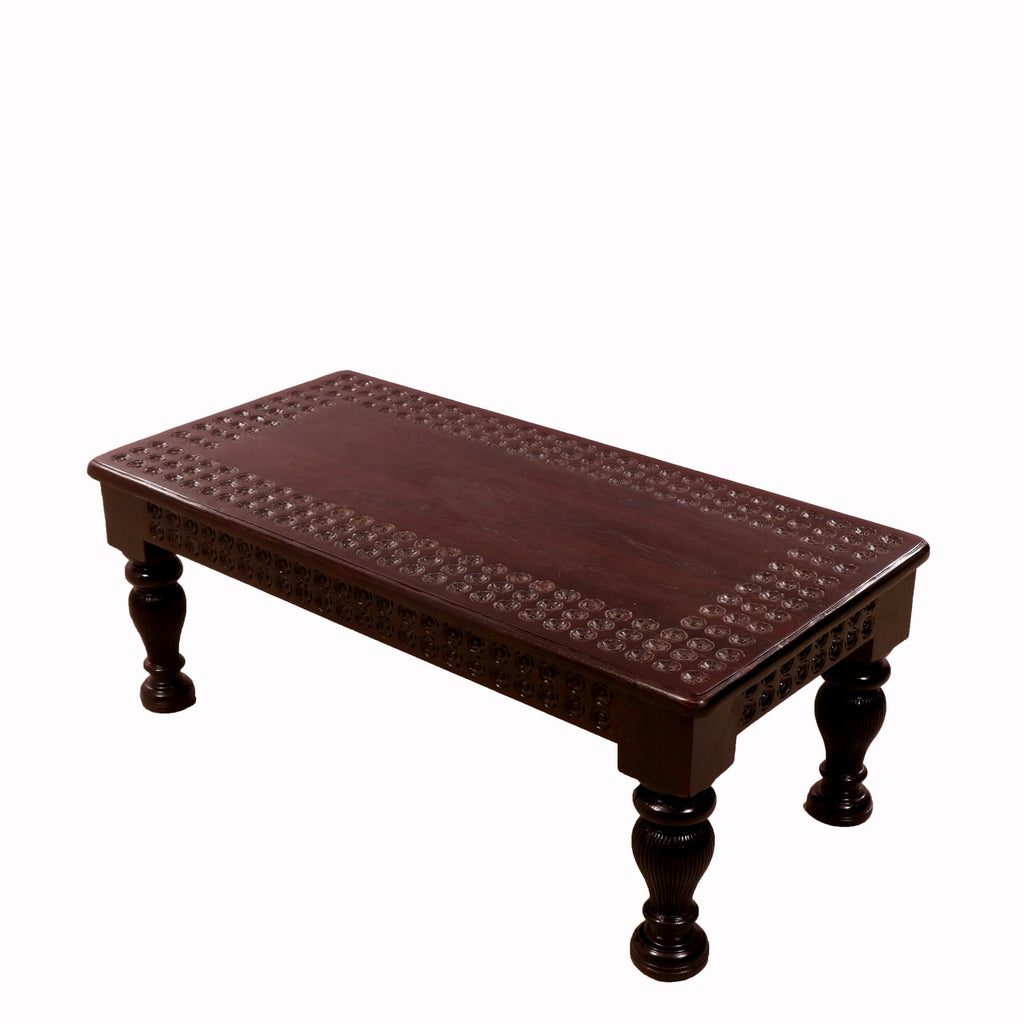 Romy Carved Coffee Table — view 4
