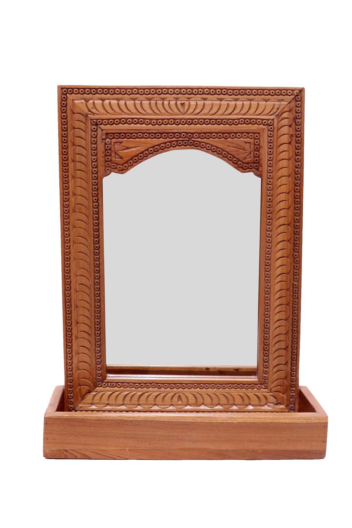 Adelia Solid Wood Wall Mirror — view 2