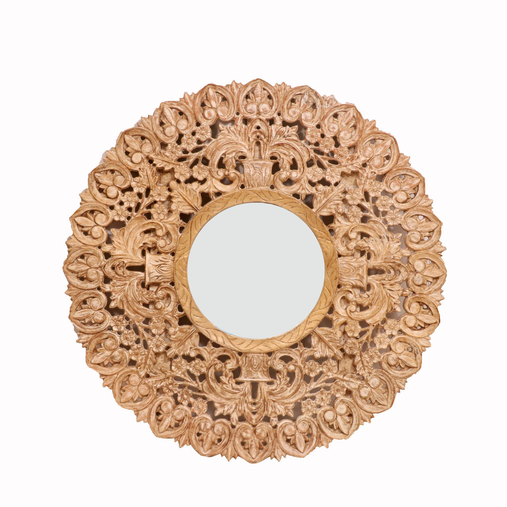 Opal Carved Wall Mirror — view 2