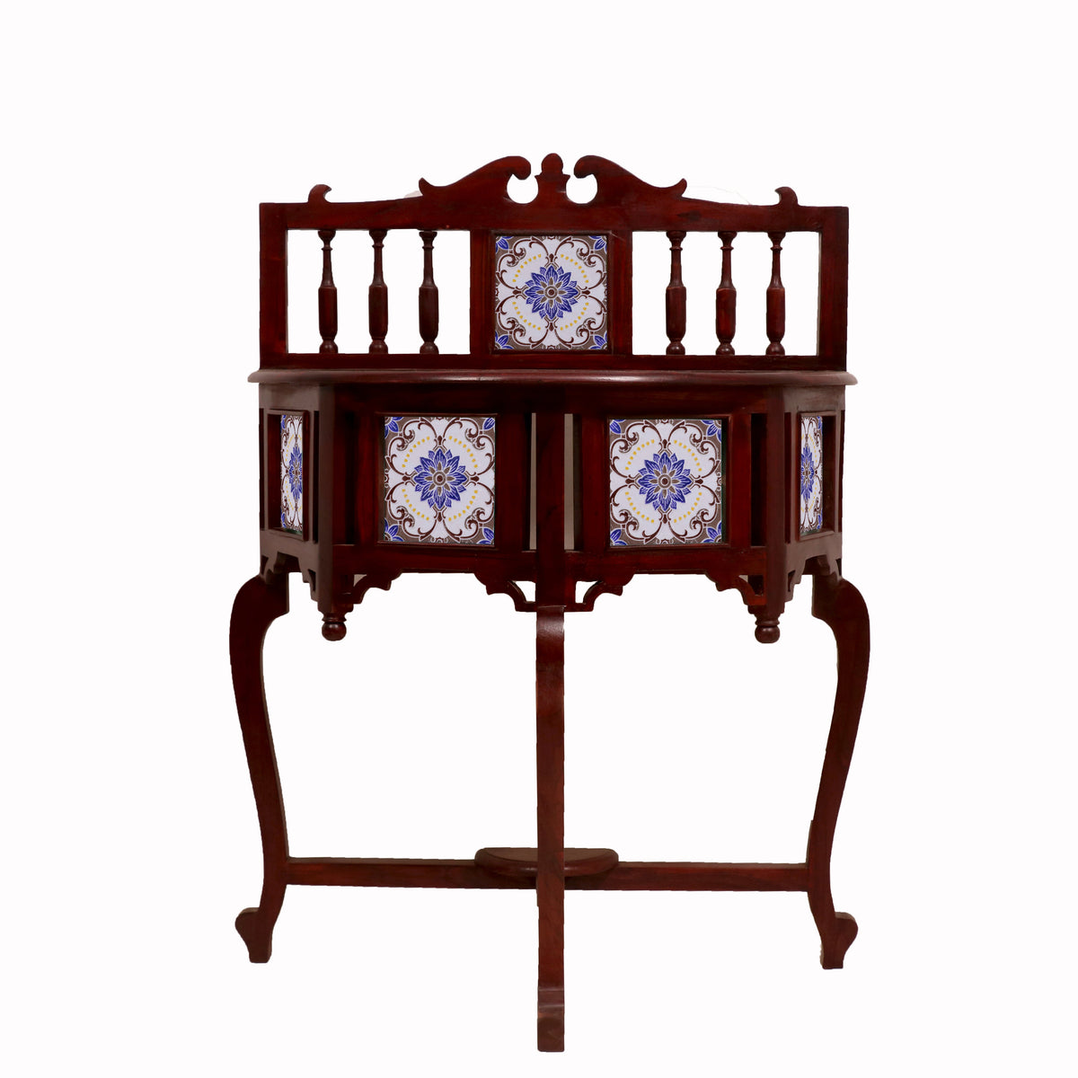 Nola Geometric Vintage Console Table — view 1