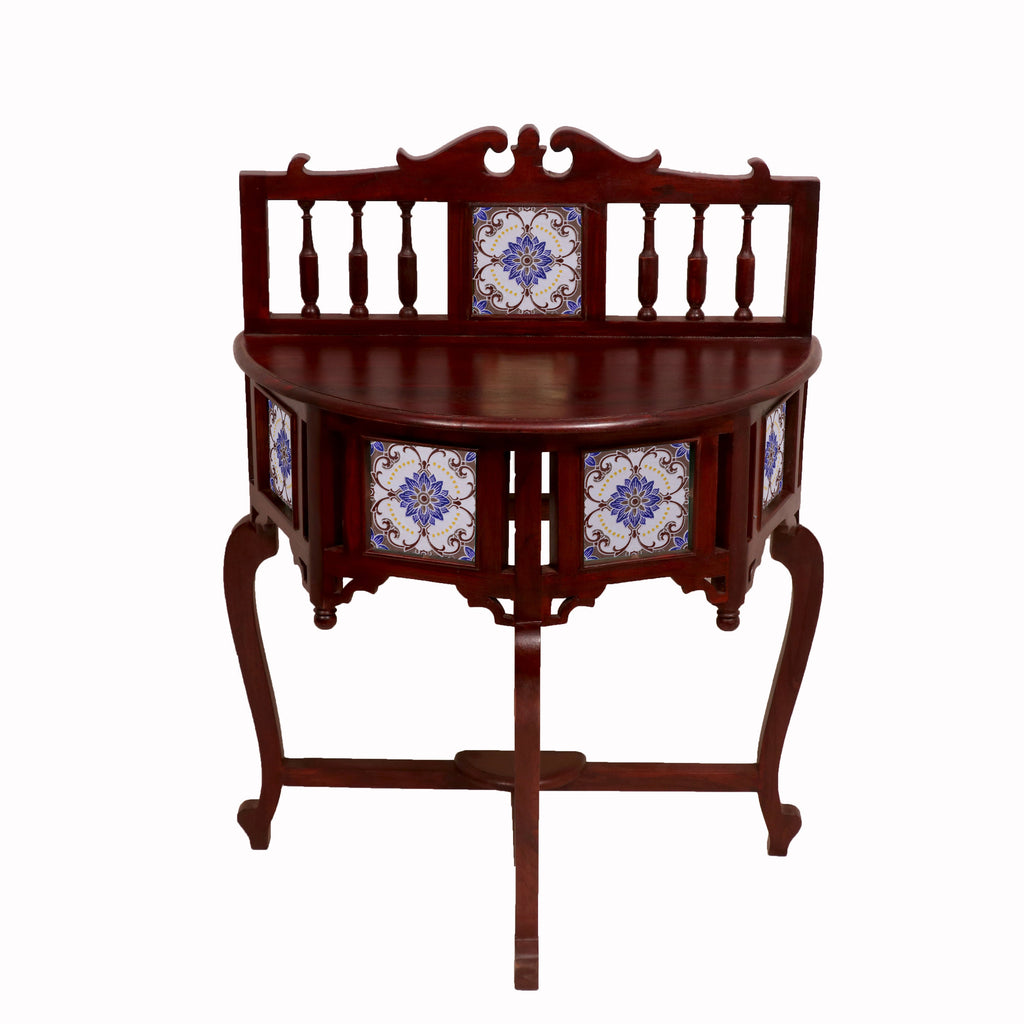 Nola Geometric Vintage Console Table — view 2