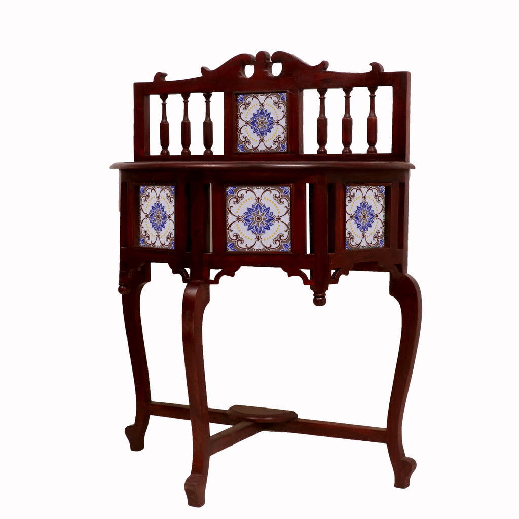Nola Geometric Vintage Console Table — view 3