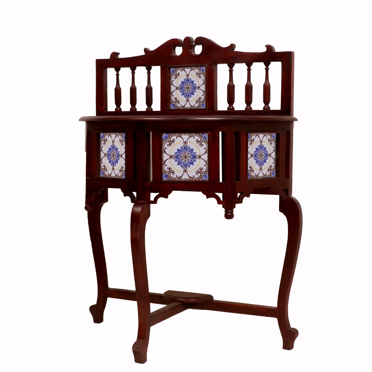 Nola Geometric Vintage Console Table — view 3