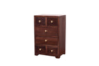 Milo Solid Wood 6 Drawer Desk Chest - Dark - product image 3