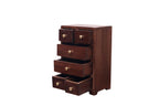 Milo Solid Wood 6 Drawer Desk Chest - Dark - product image 1