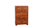 Milo Solid Wood 6 Drawer Desk Chest - Natural - product image 1