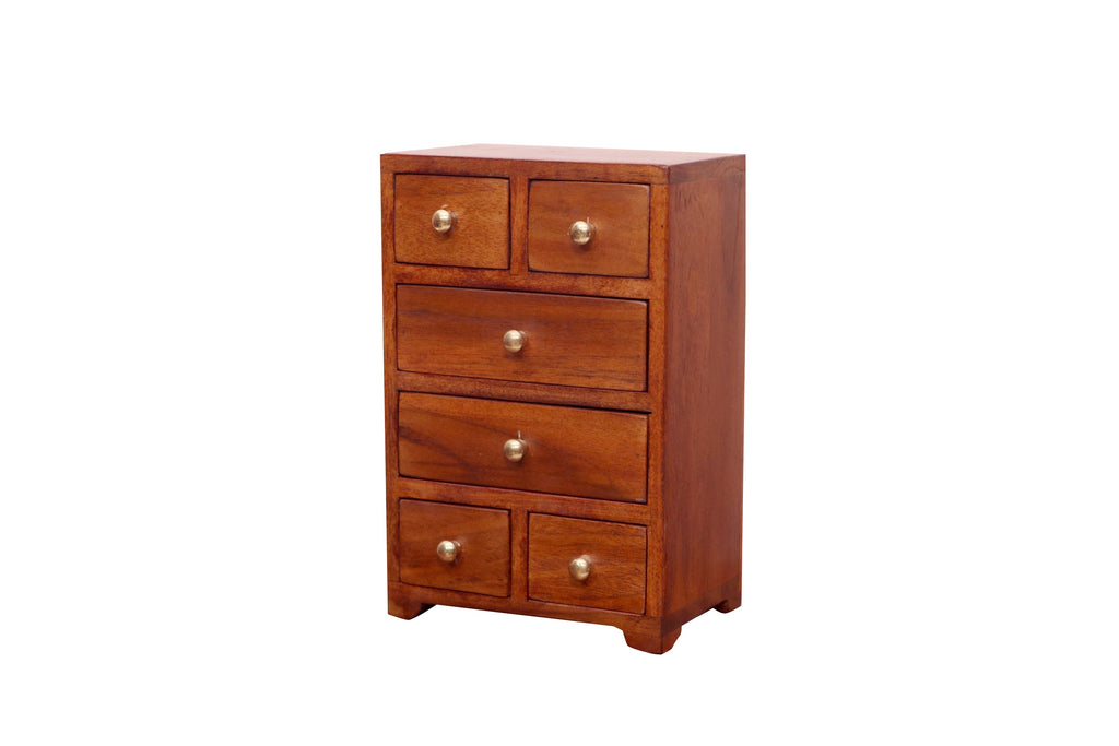 Milo Solid Wood 6 Drawer Desk Chest - Natural - product image 3