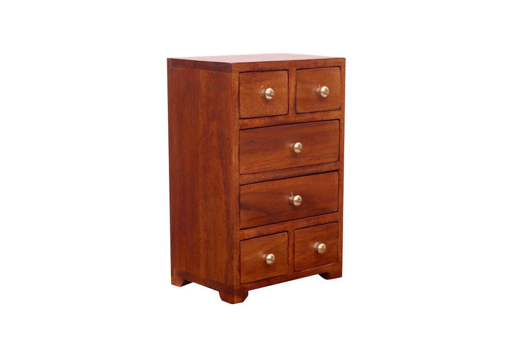 Milo Solid Wood 6 Drawer Desk Chest - Natural - product image 4
