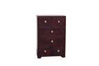 Milo Solid Wood 6 Drawer Desk Chest - Russet - product image 4