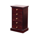 Fiora Solid Wood 5 Drawer Mini Bureau - Russet - product image 1