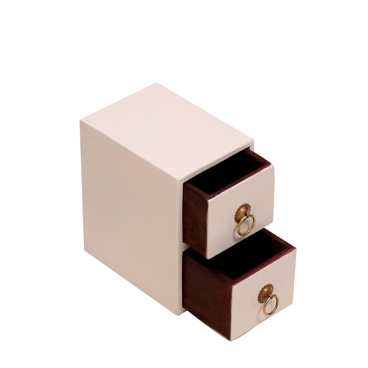 Seren Solid Wood Painted Desk Organizer - White - product image 4