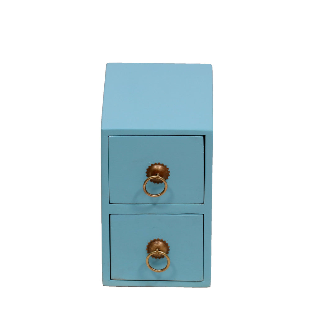 Seren Solid Wood Painted Desk Organizer - Blue - product image 3