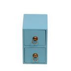 Seren Solid Wood Painted Desk Organizer - Blue - product image 3