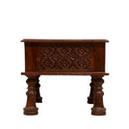Sora Carved Rustic Side Table — view 4