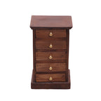 Fiora Solid Wood 5 Drawer Mini Bureau - Dark - product image 4