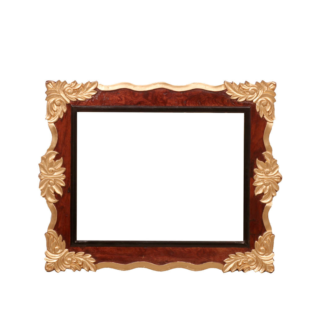 Geneva Square Gold Wall Mirror — view 2