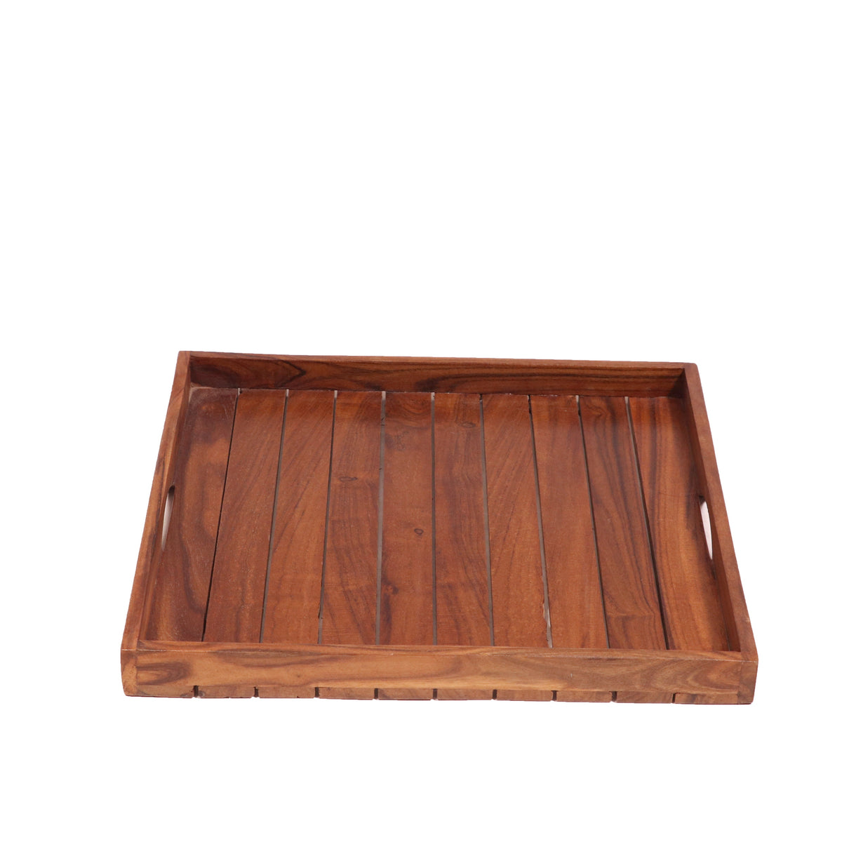 Calla Slatted Serving Tray — Set of 3 — view 4