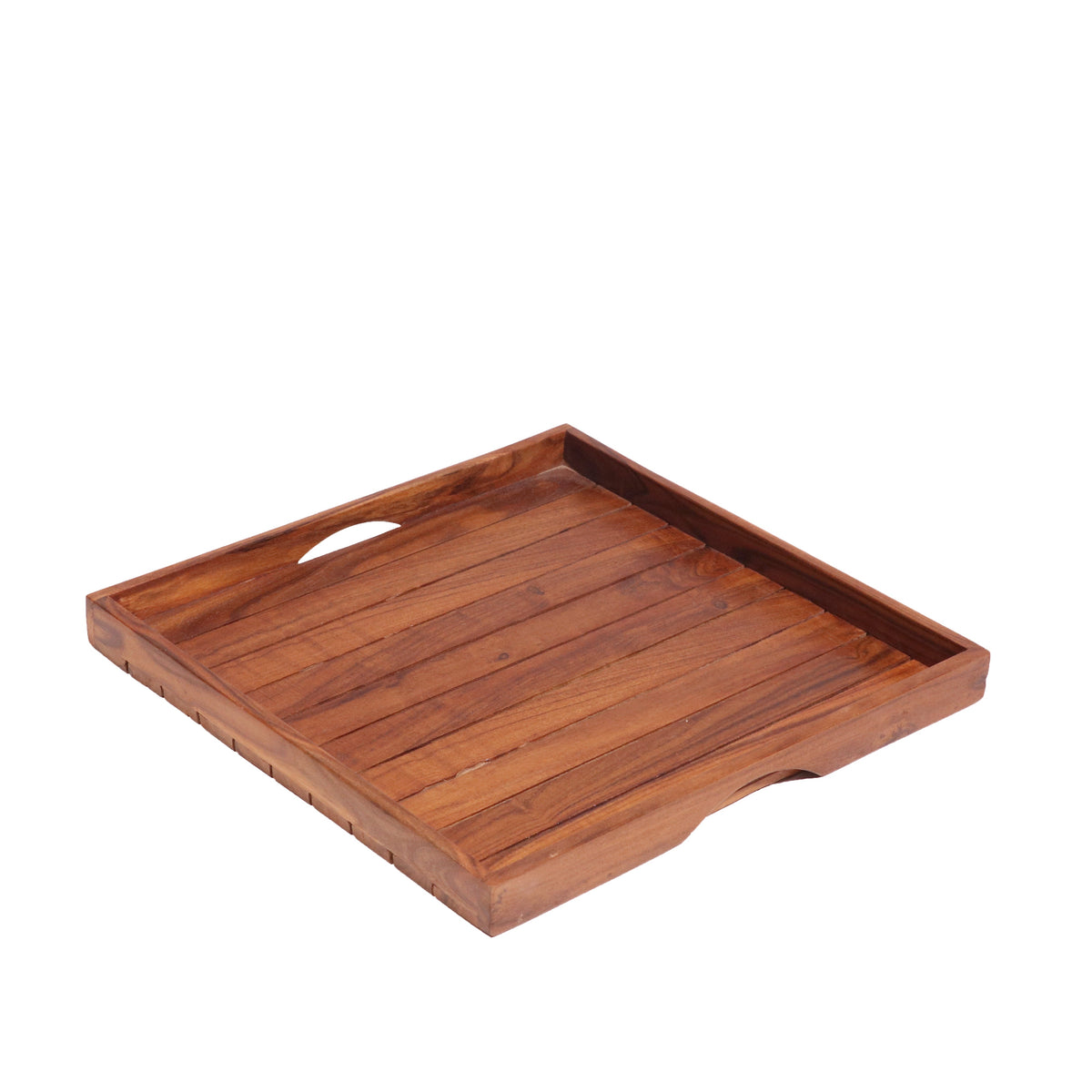 Calla Slatted Serving Tray — Set of 3 — view 5
