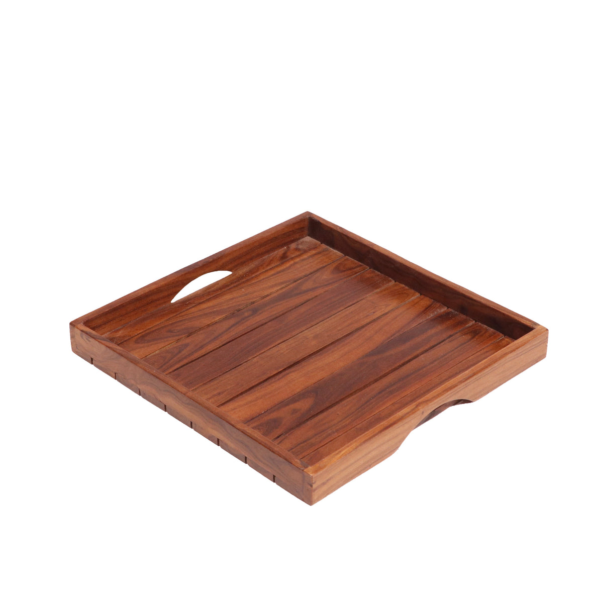 Calla Slatted Serving Tray — Set of 3 — view 7