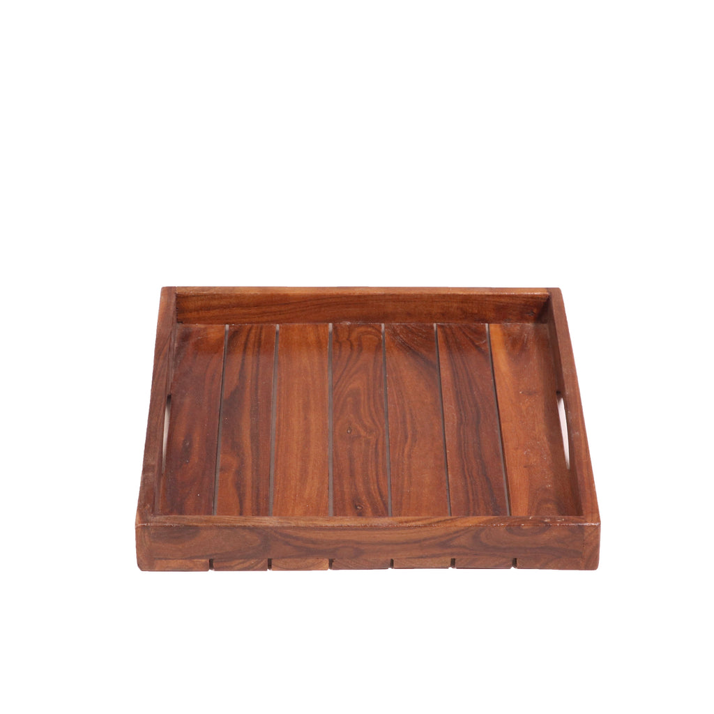 Calla Slatted Serving Tray — Set of 3 — view 8